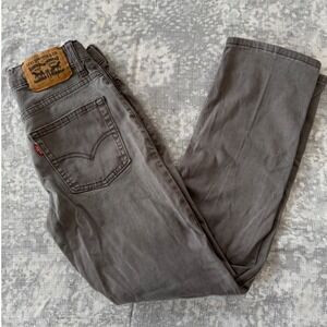 Levi's 511 Slim Fit Gray Jeans Men's 26x27 Stretch Denim Modern Tapered